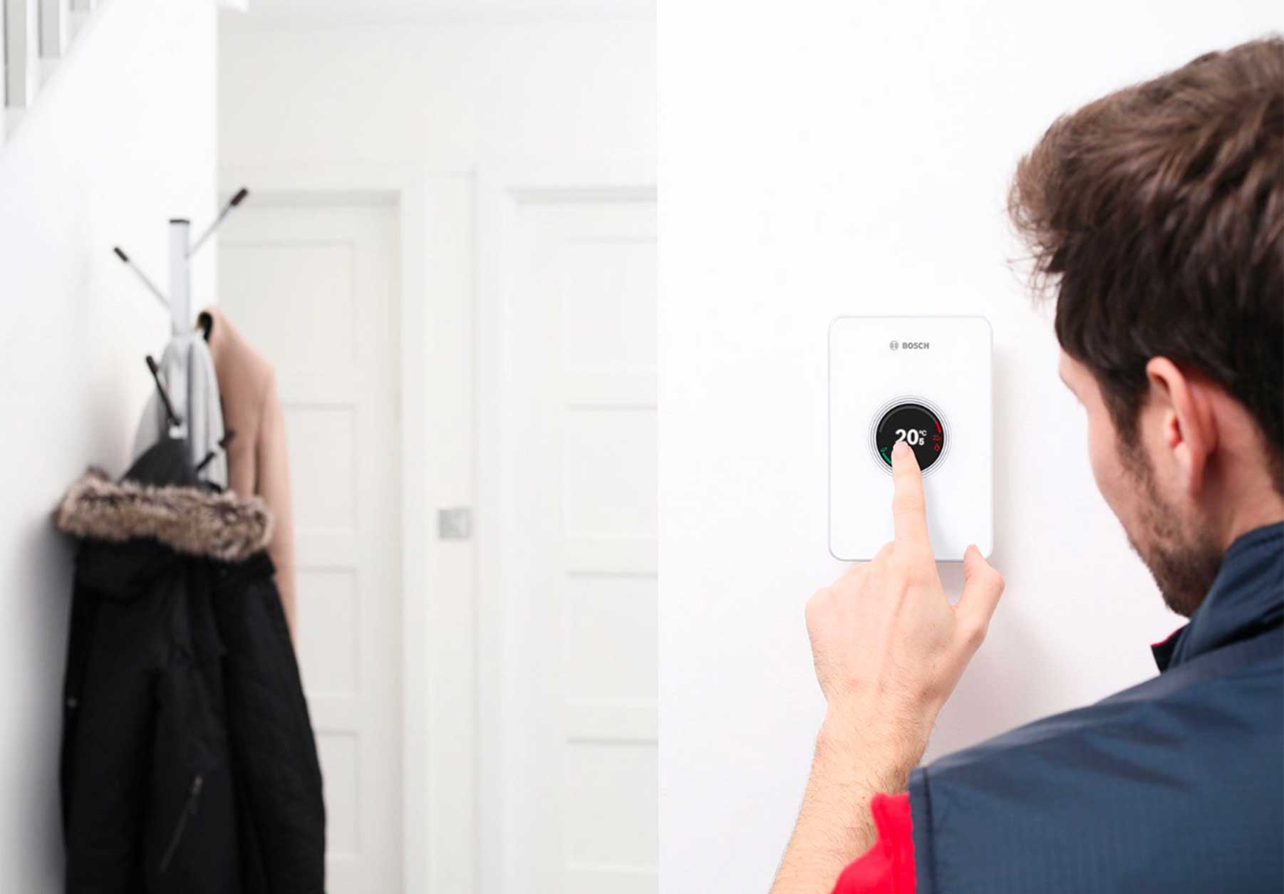 Heating Engineer Installing a Bosch Smart Heating Control System